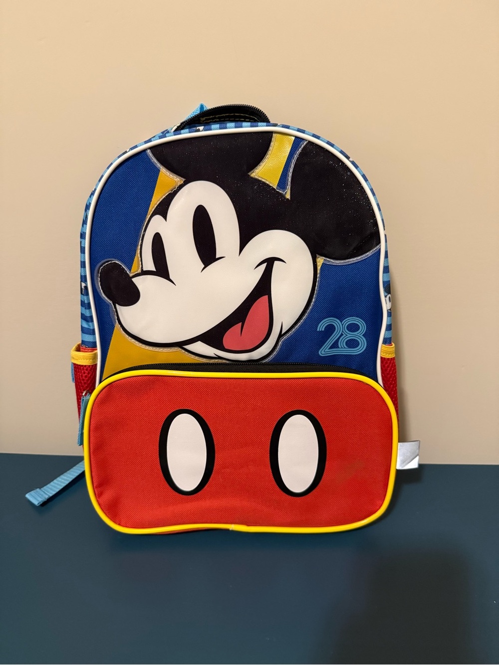 Disney Mickey Mouse Blue, Red & Yellow Kids Backpack